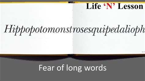 Also see the longest words in english, and a very incomplete list of the longest words outside it. 9 Most Weird Phobias You Won't Even Believe Exist... But ...