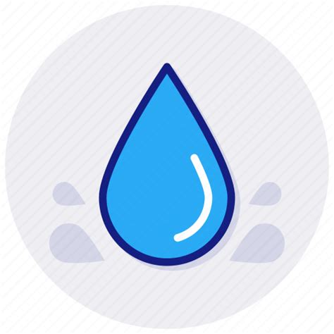 Water Drop Droplet Liquid Moisture Pure Hydrology Icon Download