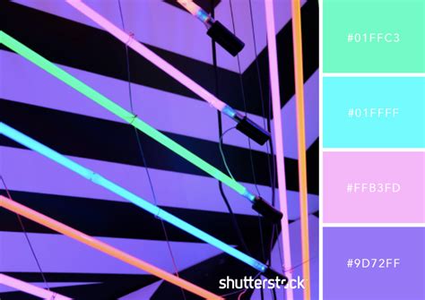 25 Eye Catching Neon Color Palettes To Wow Your Viewers カラーパレット パレット