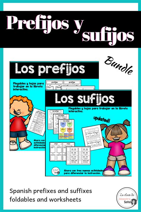 Prefijos Y Sufijos Spanish Teaching Resources Prefixes And Suffixes C