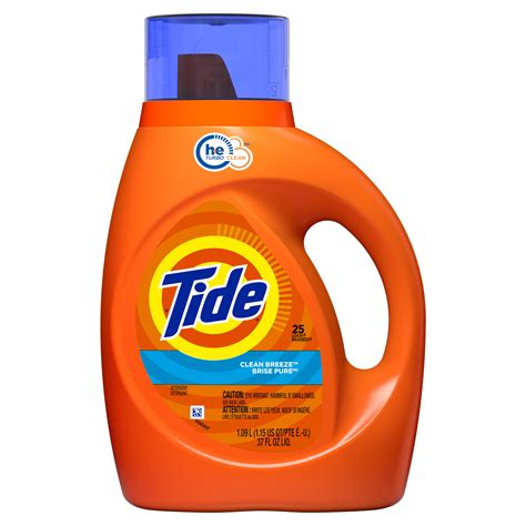 Tide Liquid Laundry Detergent Clean Breeze 25 Loads 37 Fl Oz