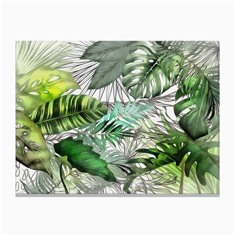 Tropical Foliage 2 Canvas Print By Amini54 Fy