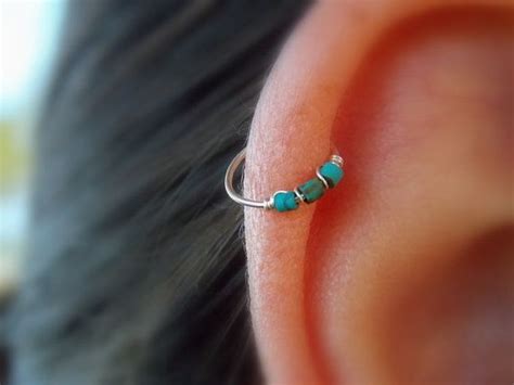 Thin Helix Earring Cartilage Earring Tragus By Sofisjewelryshop Ear
