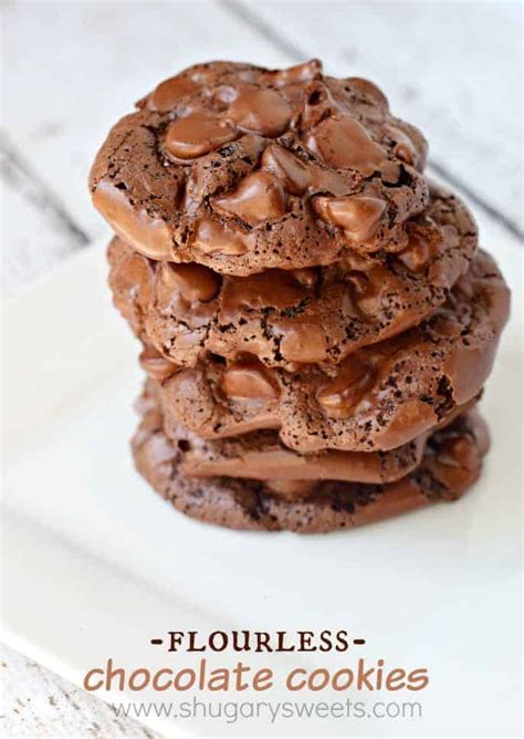 Flourless Chocolate Cookies Shugary Sweets