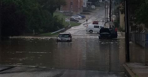Heavy Downpours Cause Severe Flash Flooding Across Area Cbs Pittsburgh