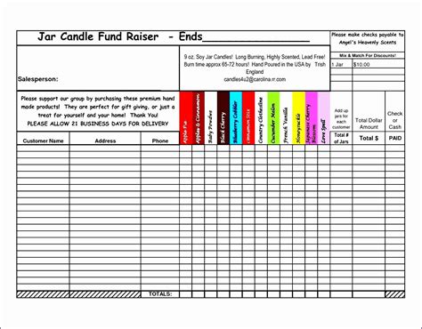 microsoft excel order form template g5952 | Fundraising order form, Order form template, Order 