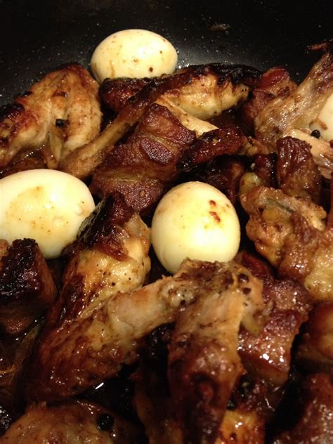It's great for people with a very busy schedule and who like simple meals that are quick and easy to prepare. Chicken Adobo with hard boiled eggs | Adobo chicken ...