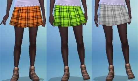 Sims 4 Plaid Skirt
