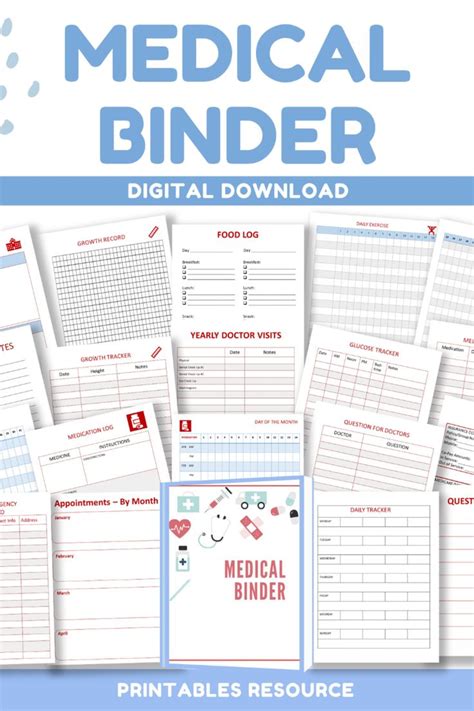 Medical Binder Printables Free