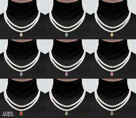 Lovely 2 Pearl Necklace At Marigold Sims 4 Updates