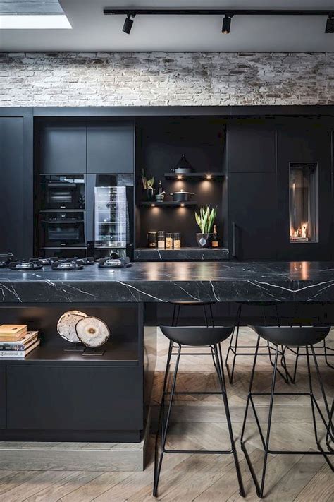 30 Amazing Black Kitchen Ideas You Will Love In 2020 Modern Kitchen