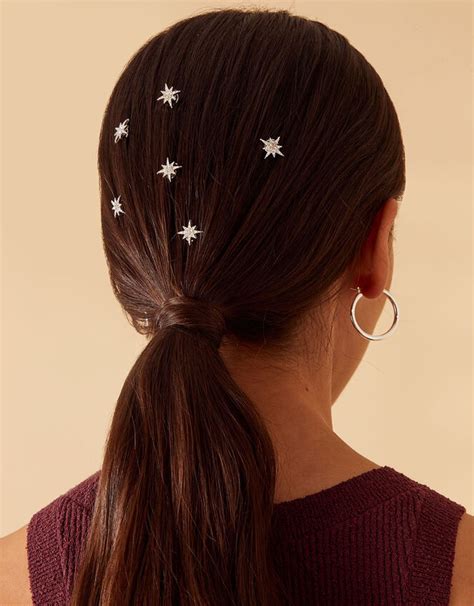Star Spiral Hair Twists 6 Pack Hair Clips Accessorize Uk