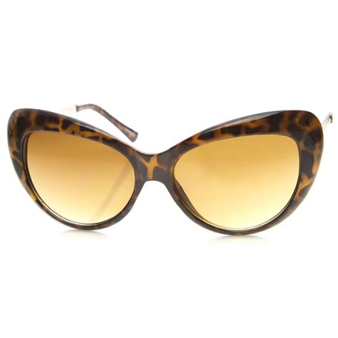 Womens Retro Round Cat Eye Sunglasses Zerouv