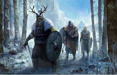 Viking Vikings Fantasy Axe Battle Winter Wallpapers