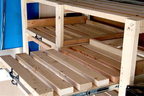 These diy garage storage shelves are a brilliant way of maximizing storage space. Sliding Storage Shelves | How to Make DIY Garage Storage ...