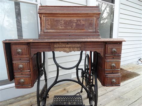 Vintage sewing machine drawer treadle cabinet drawer no 6801. Sewing By Day: New Home Light-Running Treadle: An Introduction