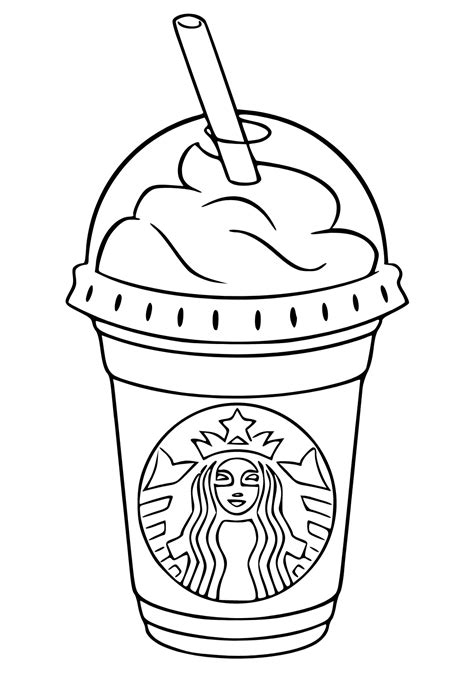 starbucks coffee coloring pages