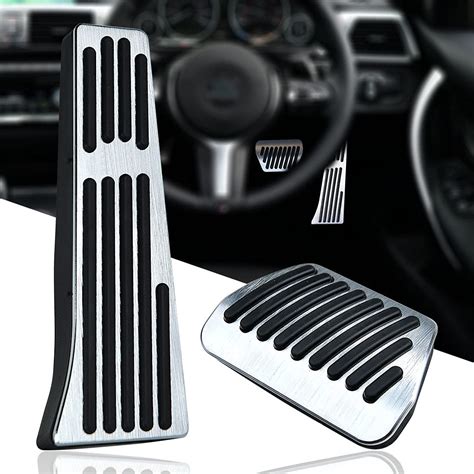 Buy kvr compatible with bmw pedal cover, no drilling aluminum pedal