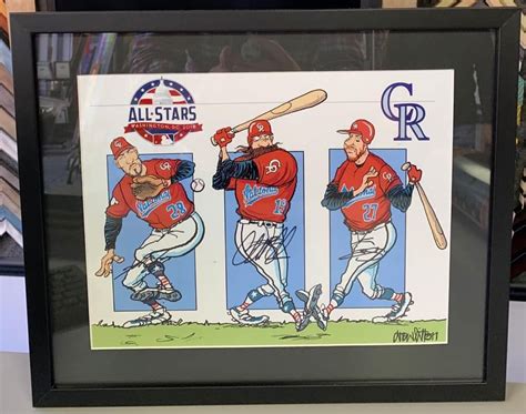 💜⚾️🖤 Very Limited Print By Drew Litton Cartoons Custom Framed For The