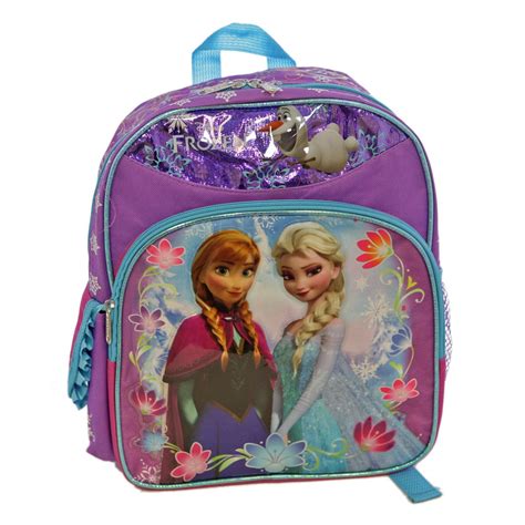 Small Backpack Frozen Elsa And Anna Snowy Purple 12 New 642587