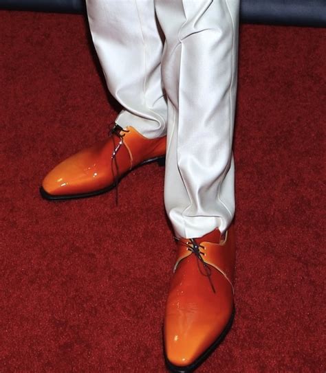 Nick Cannon In Shiny Red Oxfords At Americas Got Talent Post Show