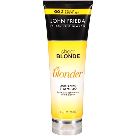 John Frieda Sheer Blonde Go Blonder Lightening Shampoo 83 Fl Oz Tube Beauty Hair Care
