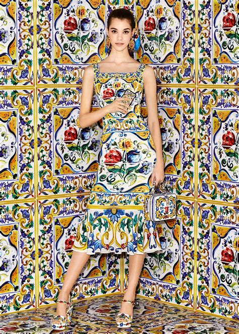 2017 Dolce And Gabbana Majolica Fashion Dolce Gabbana Dress