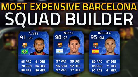 Most Expensive Barcelona Team Possible On Fifa Youtube
