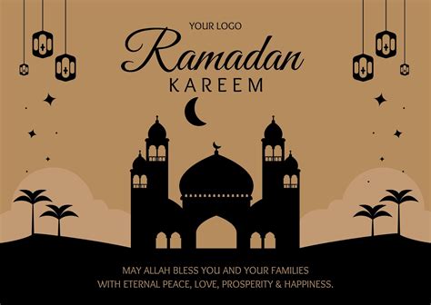 Free Custom Printable Ramadan Card Templates Canva