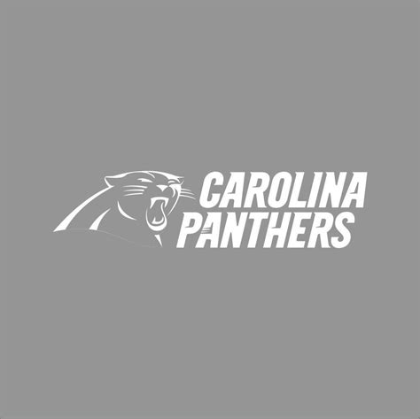 Carolina Panthers 3 Nfl Team Logo 1 Color Vinyl Decal Sticker Car