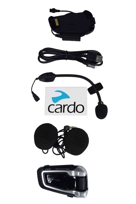 Cardo packtalk bold bluetooth motorcycle communication and entertainment system ptb00101. Cardo Packtalk Bold Motorcycle Helmet Communication Bluetooth Headset JBL Audio - CBTP100