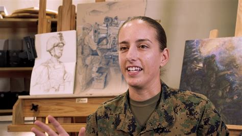 Roles In The Corps Marine Combat Artist Youtube