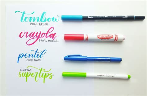 Read Lettering With Crayola Markers Lettering Crayola Markers