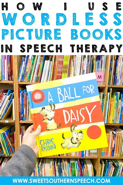 This activity starts by having students please feel free to bookmark this page and reference when writing goals and. Using Wordless Picture Books in Speech Therapy - Sweet ...