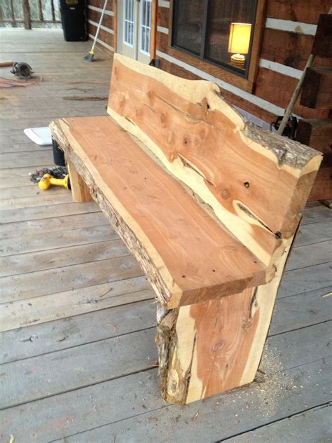 Cedar Bench Cedar Bench Rustic Log Furniture Woodworking Bench