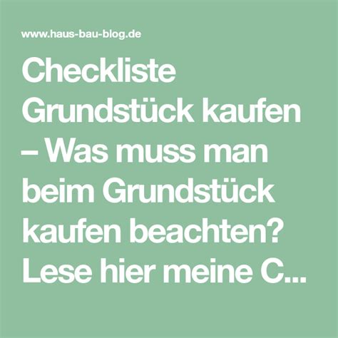 Checkliste zum berechnen der monatlichen hauskosten. Checkliste Grundstück kaufen - Was muss man beim ...