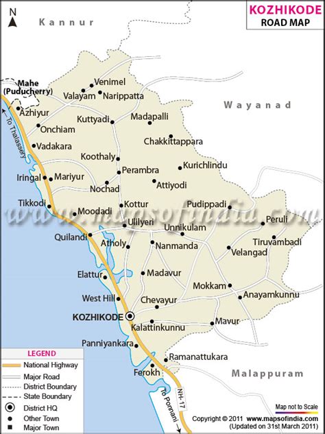 Kozhikode Road Map