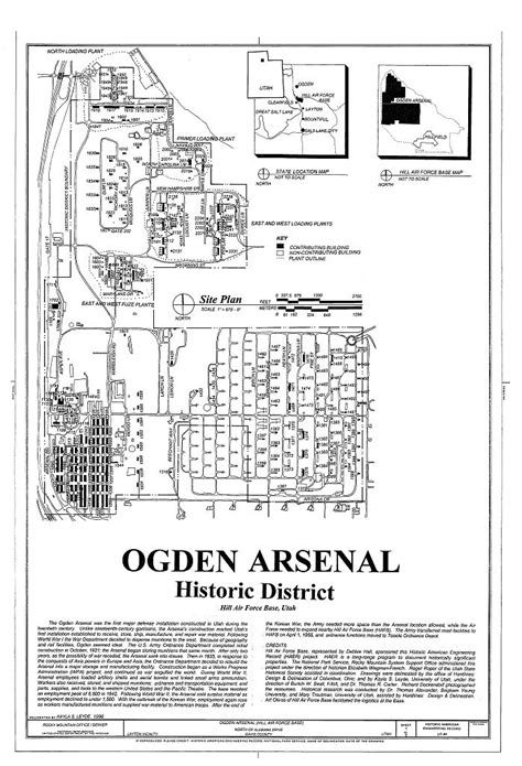 Haer Utah6 Layv1 Sheet 1 Of 5 Ogden Arsenal North Of State