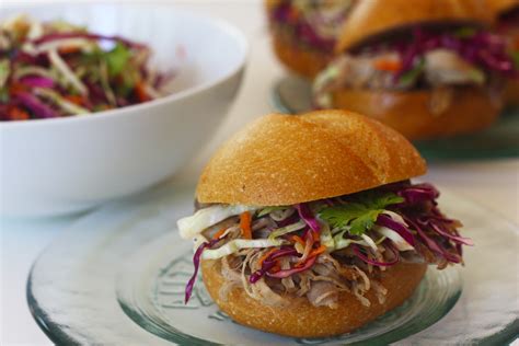 Recipe Pulled Pork Sandwich With Spicy Asian Slaw Catch My Party