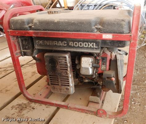 Generac 4000xl Generator In Saint Charles Ia Item Gw9670 Sold