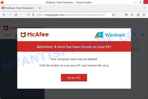 Mcafee A Virus Has Been Found On Your Pc Pop Up Scam What You Need