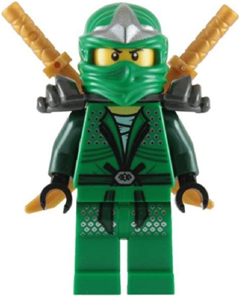 Lloyd Zx Green Ninja With Dual Gold Swords Lego Ninjago