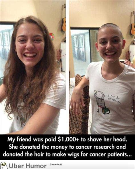 She Shaved Her Head Funny Pictures Quotes Pics Photos Images