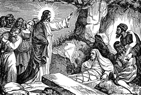 Jesus Resurrects Lazarus Of Bethany Clipart Etc