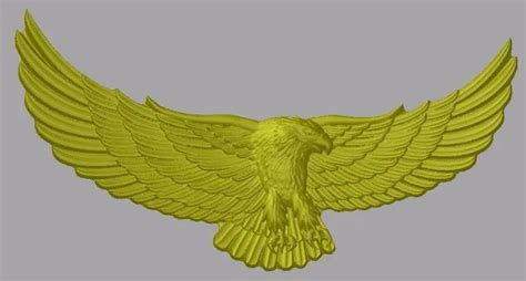 Eagle Stl 3d Model For Cnc In Stl File Format Stl 1099 In Wood Routers