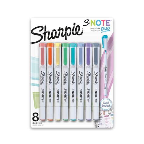 Sharpie S Note Duo Dual Ended Creative Highlighters Pkg Assorted