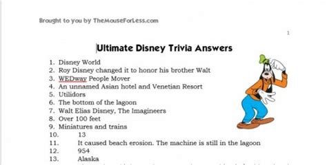 Is game night in need of a little magic? Walt Disney World and Disneyland Disney Trivia Challenge