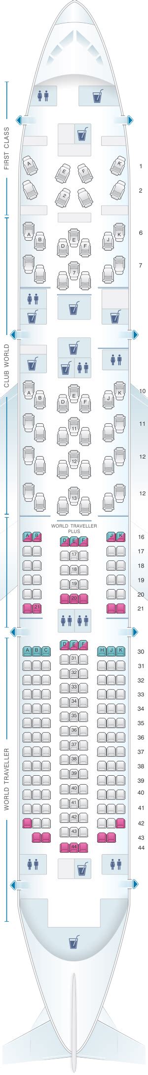 British Airways 787 Seat Map