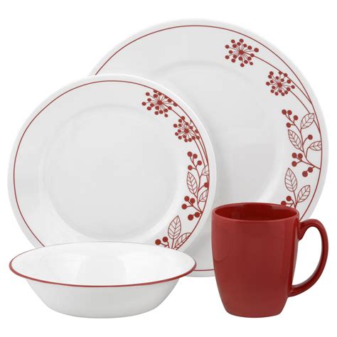 Corelle Vive Berries And Leaves 16pc Dinnerware Set Home Dining