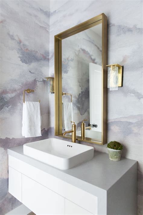 Vanity this powder room proves simplicity can make a big statement. powder room | Powder room remodel, Modern powder rooms ...